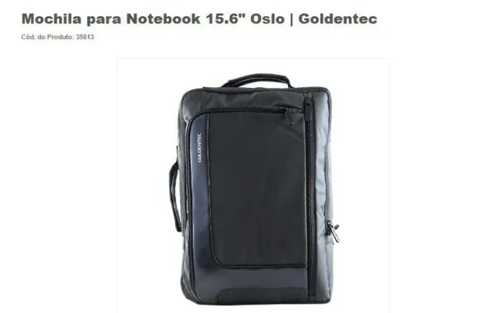 Mochila para Notebook 15.6" Oslo | Goldentec