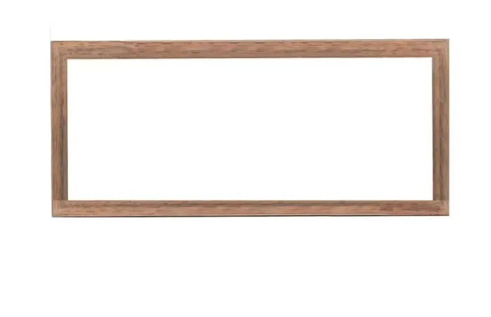 Moldura Panorâmica p/ quebra-cabeça 99.5 x33.7 cm SEM vidro cor tabaco