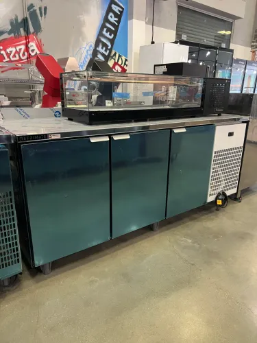 Balcão refrigerado 2M total inox - Refrimate - novo - pronta entrega