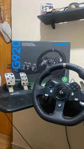 ? VOLANTE LOGITECH G920 - PRATICAMENTE NOVO - OPORTUNIDADE! ?