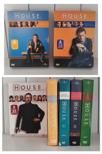 Lote com.7 temporadas House M.D. - Discos Originais 