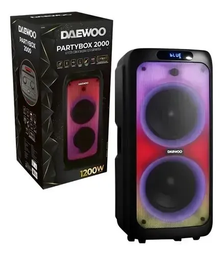 CAIXA DE SOM DAEWOO PARTYBOX 2000 DW2000