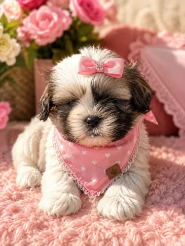 Sua melhor companhia! Filhote de lhasa apso fêmea promoções