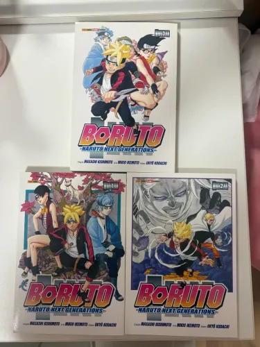 Kit Mangás Boruto - Naruto Next Generations - volumes 1,2 e 3 (Novos) 