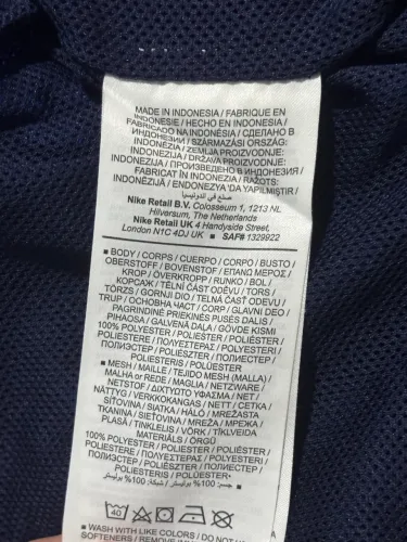 Jaqueta dri fit original azul marinho Nike