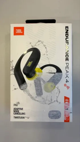 JBL, Fone de Ouvido Esportivo, Endurance Peak 4, IP68, ANC - Preto