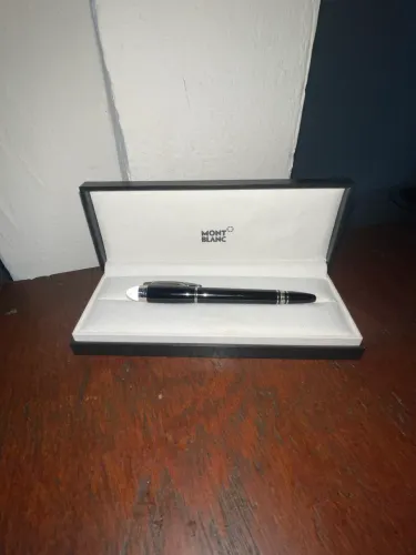 Caneta Montblanc Starwalker Platinum Resin Preto Fineliner