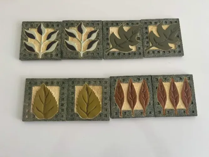 Conjunto 8 porta copos de cerâmica