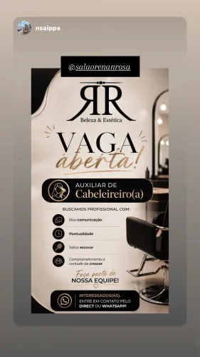 Auxiliar de cabelereiro 