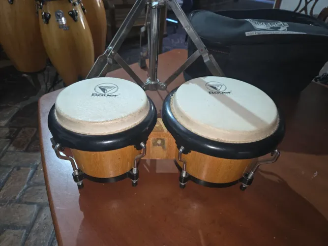 Bongô com suporte Bauer
