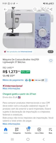 Maquina de costura
