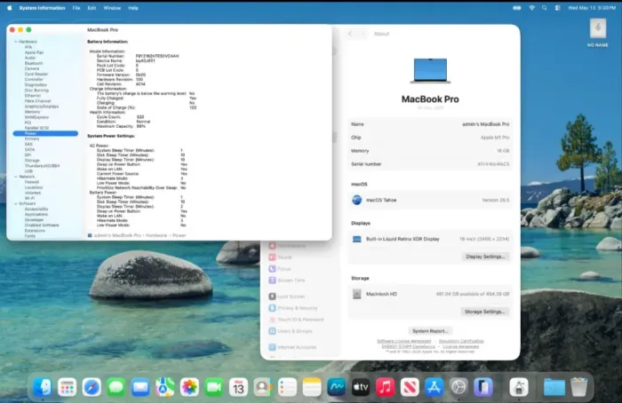 Apple MacBook 16" 2021 Apple M1 Pro 16GB 512GB SSD.<br>