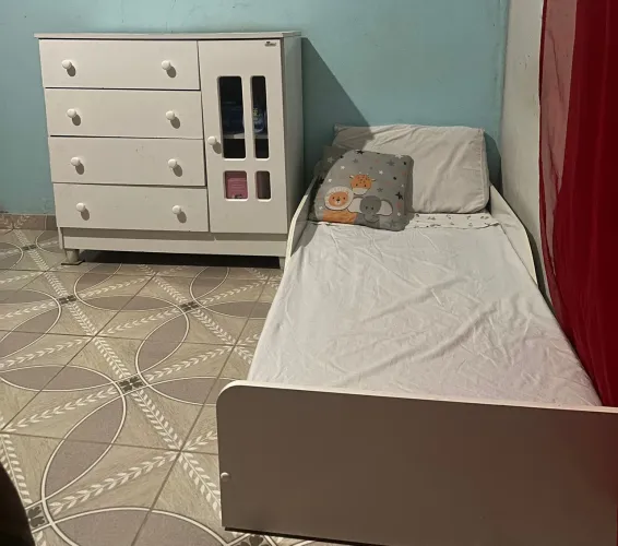 Cômoda + Cama + colchão para bebê 