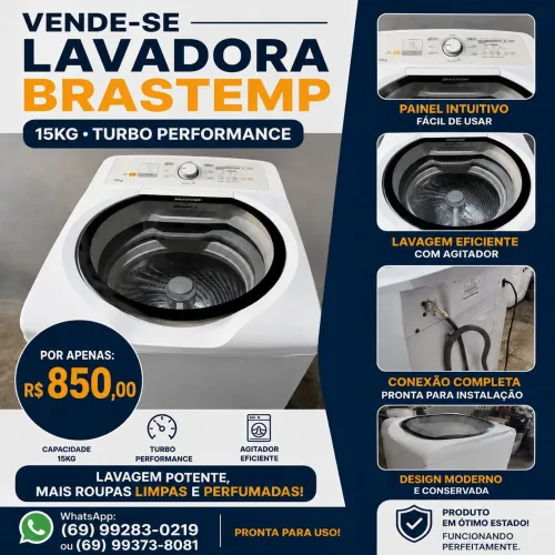 Lavadora Brastemp 15kg
