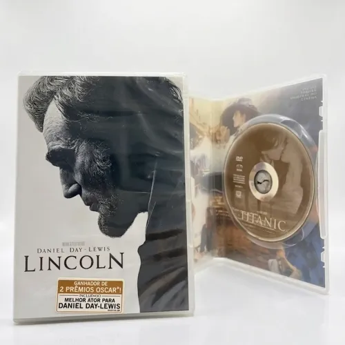 Lote DVDs Originais: Titanic, Lincoln (LACRADO), James e o Pêssego Gigante, Cleópatra e +