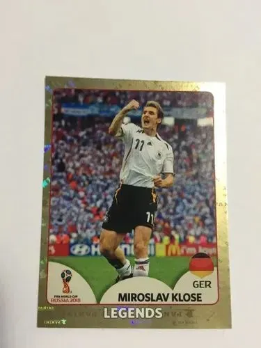 Figurinha Copa do Mundo 2018 Miroslav Klose Legend