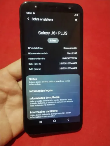 Samsung J6+plus ótimo quebra galho