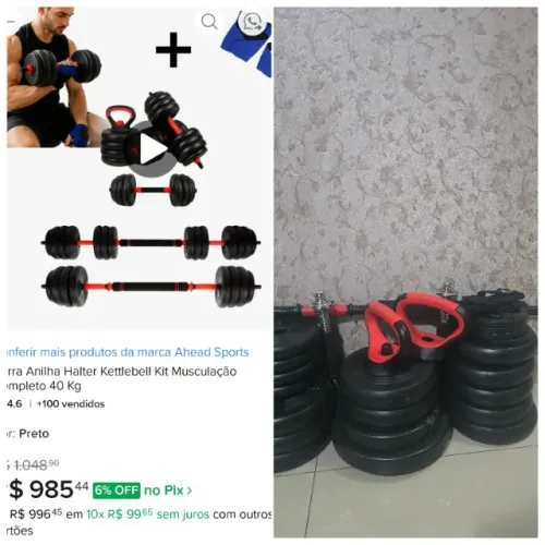 Kit musculação