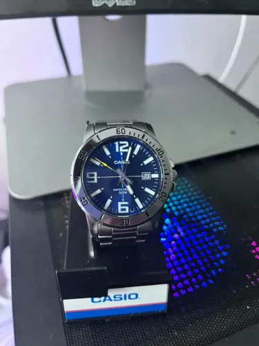 Relógio Analógico Masculino CASIO Prova D'Água MTPVD01D2BVUDF
