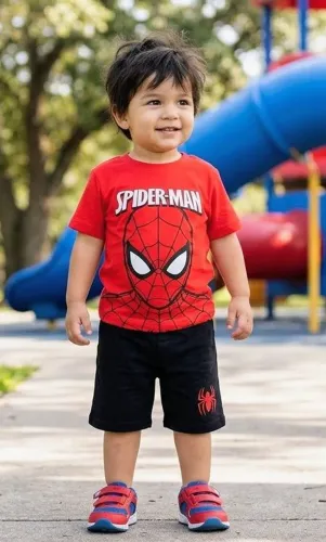 Conjunto infantil homem aranha 