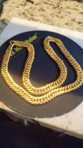 Corrente banhada a ouro 18k
