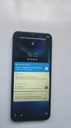 Smartphone Motorola Moto G9 play Cor: azul 64GB 4GB RAM Dual chip (USADO SOMENTE APARELHO)