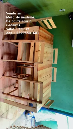 Vende se mesa 6 cadeiras