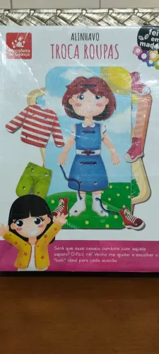 Alinhavo Troca Roupas - Brinquedo Educativo Infantil