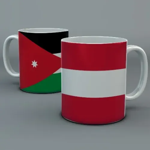 Caneca Jordânia Copa 2026 Personalizada