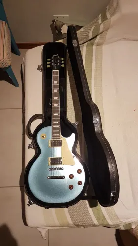Guitarra Gibson chinesa Les Paul Standart Pelham Blue