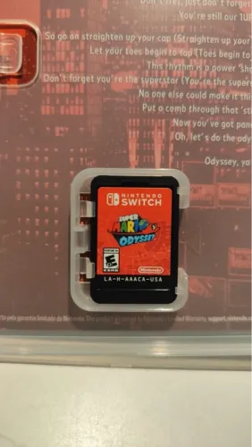 Jogo Super Mario Odyssey - Nintendo Switch (Mídia Física)