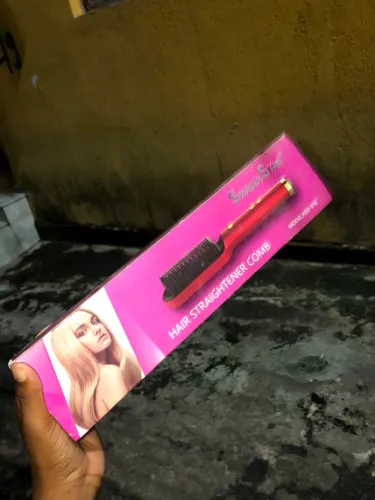 Escova Portátil De Cabelo Pente Elétrico Cerâmico Alisa - Shawn Star