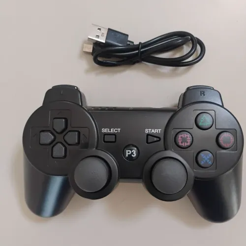 Controle Sem Fio Compatível com PS3 DoubleShock PIII - Novo na Caixa