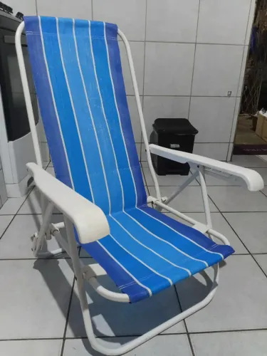 Cadeira de Praia Reforçada - Boa Estrutura