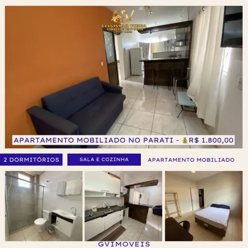 Apartamento com 2 Quarto(s) e 1 banheiro(s) para Alugar, 52 m² por R$ 1800 / Mês