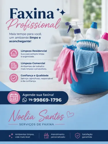 FAXINEIRA DISPONÍVEL