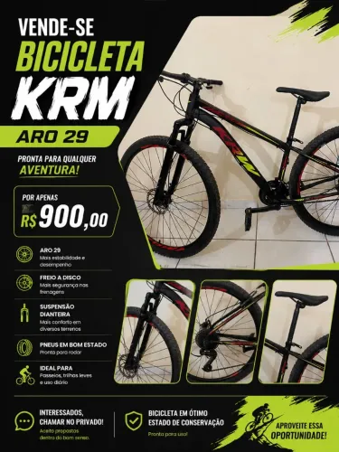 Bicicleta aro 29 na caixa