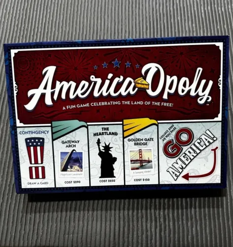 Jogo de tabuleiro america-opoly late for the SKY