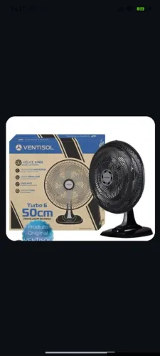 Vendo ventilador novinho na caixa, nunca usado, ventilador turbo 6 palheta, bom e barato!