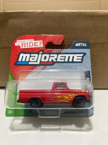 Miniatura Coleção Majorette Chevrolet C10 Vermelho 1:64 Novo
