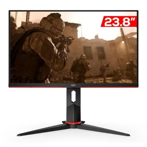 Monitor Gamer AOC 23.8" IPS 144Hz 1ms FHD FreeSync VGA/HDMI/DP, 24G2/BK
