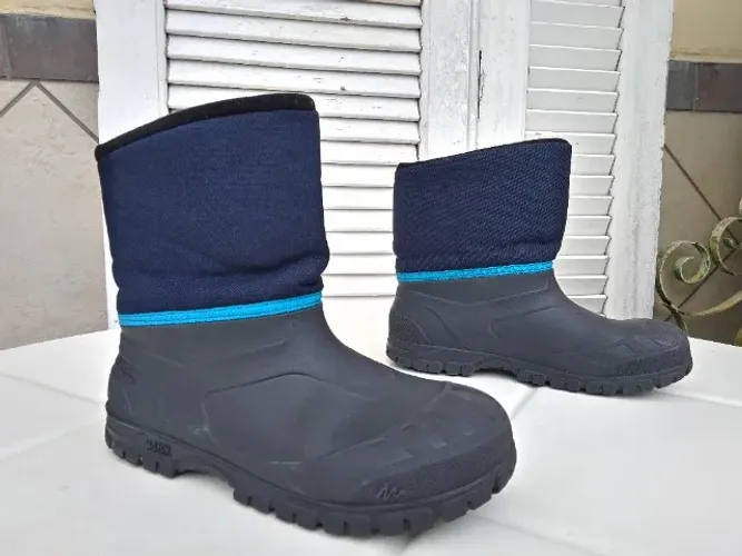 Bota Infantil De Trilha Na Neve Sh100 Quechua Azul Tam 32/33 BRA