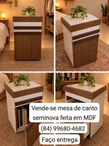 Vendo móvel de canto, semi-novo ideal para decoração no seu quarto, aceito cartão.