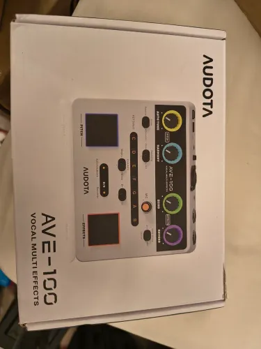 Processador Vocal Audota AVE-100 | Auto Tune | Harmonizer | Reverb | Delay | Anti Feedback