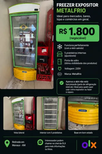 Freezer Expositor Metalfrio
