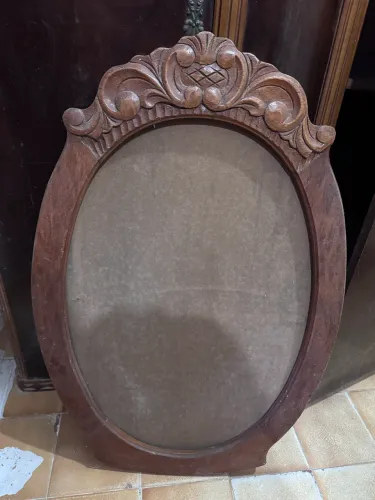 moldura oval antiga para espelho/restauração