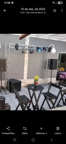Treliça para luzes de festa