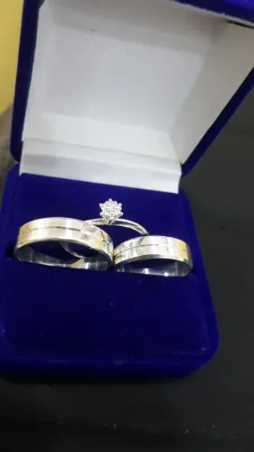 Alianças em prata 950