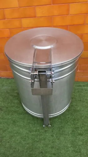 Lixeira industrial inox 304