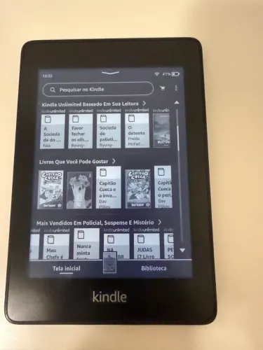 Kindle Paperwhite 10 geração com capa e cabo